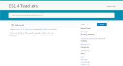 Desktop Screenshot of esl4teachers.com