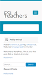 Mobile Screenshot of esl4teachers.com