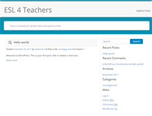 Tablet Screenshot of esl4teachers.com